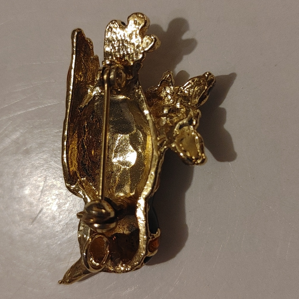 Bird On A Branch Brooch - Picture 4 of 5